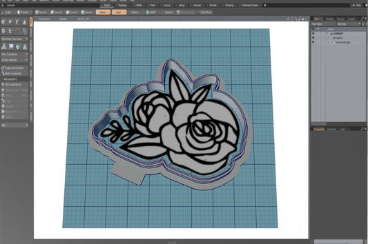 Roses Cutter STL File