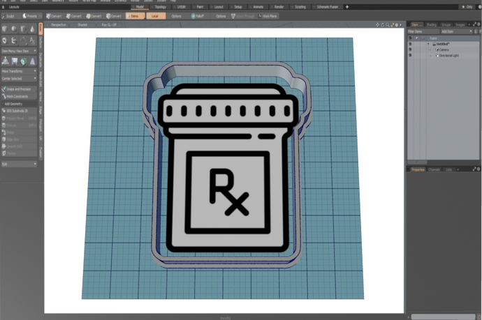 Rx Bottle Cutter STL File