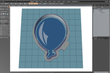 Load image into Gallery viewer, Single Balloon Cutter STL File

