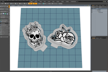 Load image into Gallery viewer, Skull &amp; Roses STL Cutter Set
