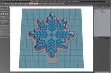 Load image into Gallery viewer, Snowflake Flower Cutter STL File
