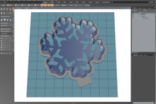Load image into Gallery viewer, Snowflake Star Cutter STL File
