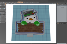 Load image into Gallery viewer, Snowman Sign Cutter STL File
