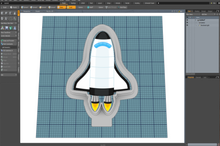 Load image into Gallery viewer, Spaceship Cutter STL File

