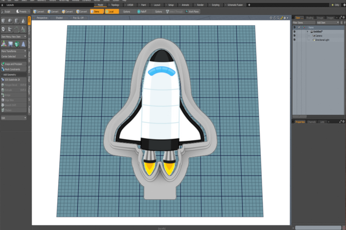 Spaceship Cutter STL File