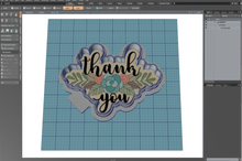 Load image into Gallery viewer, Thank You Flowers Cutter
