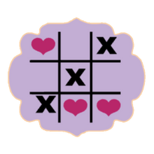 Load image into Gallery viewer, Valentine&#39;s Tic Tac Toe Cutter STL File
