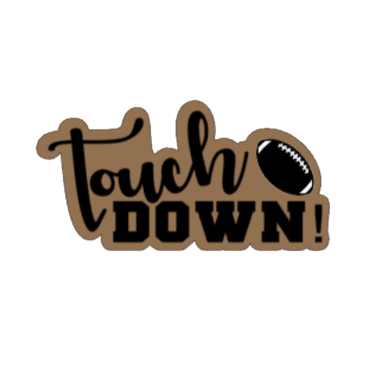 Touchdown with Football Cutter STL File