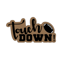 Load image into Gallery viewer, Touchdown with Football Cutter STL File
