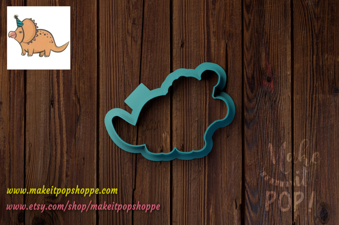 Triceratops Party Hat Cutter