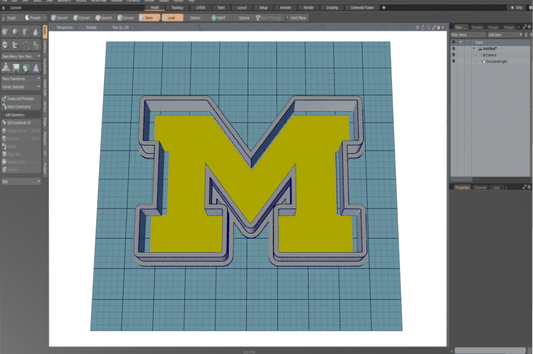 University Of Michigan M Cutter STL File