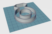 Load image into Gallery viewer, Wedding Ring (with hole) Cutter STL File
