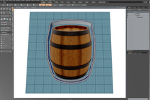 Load image into Gallery viewer, Whiskey Barrel Cutter STL File
