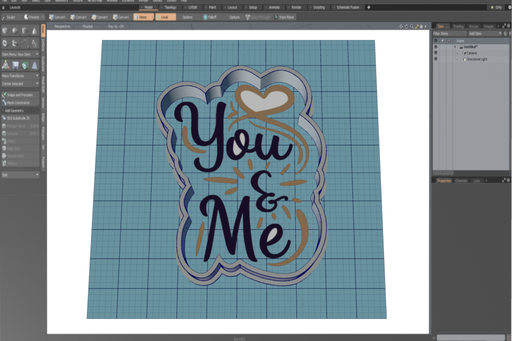 You And Me Cutter STL File